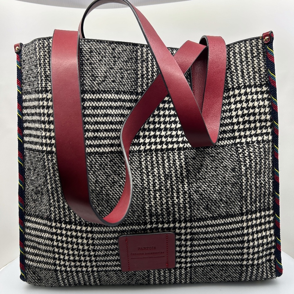 Wool and leather Spanish Tote bag